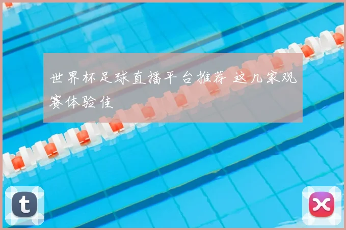 世界杯足球直播平台推荐 这几家观赛体验佳